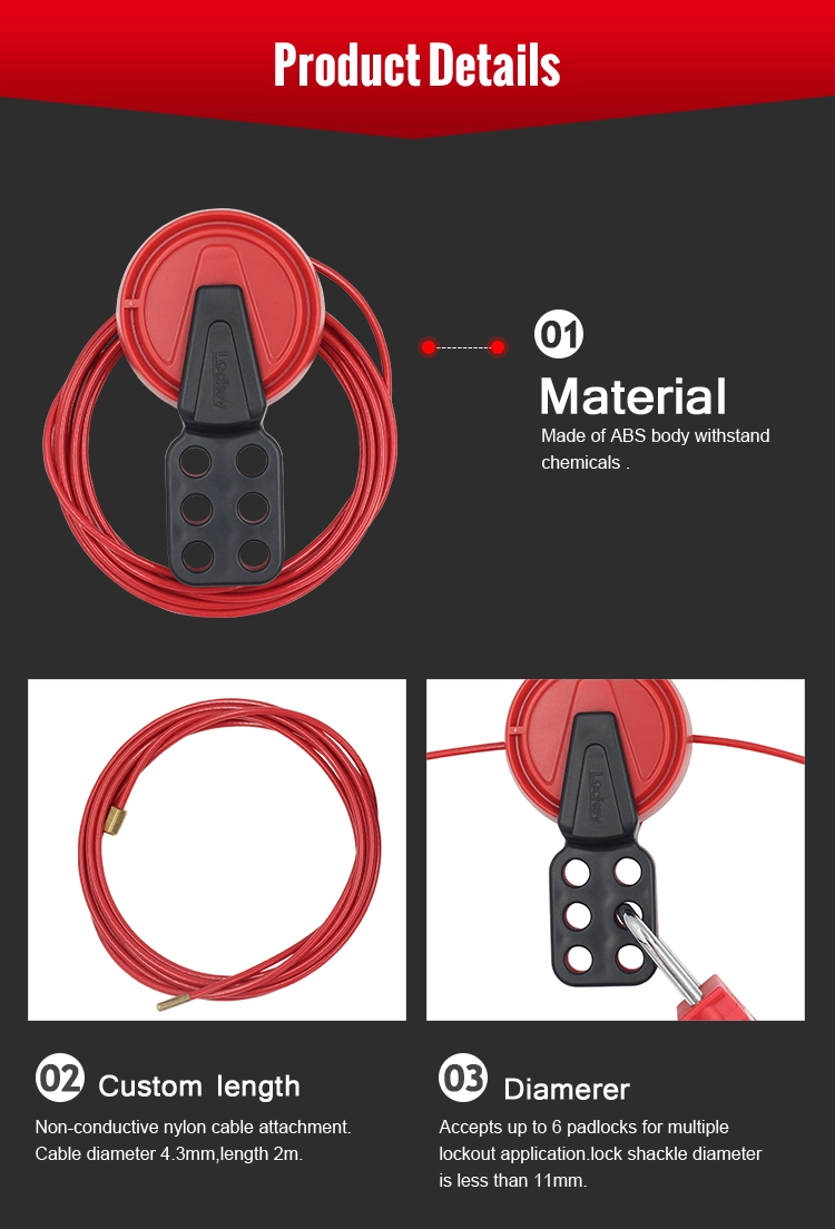 ABS Body Cable Lockout with Nylon Cable