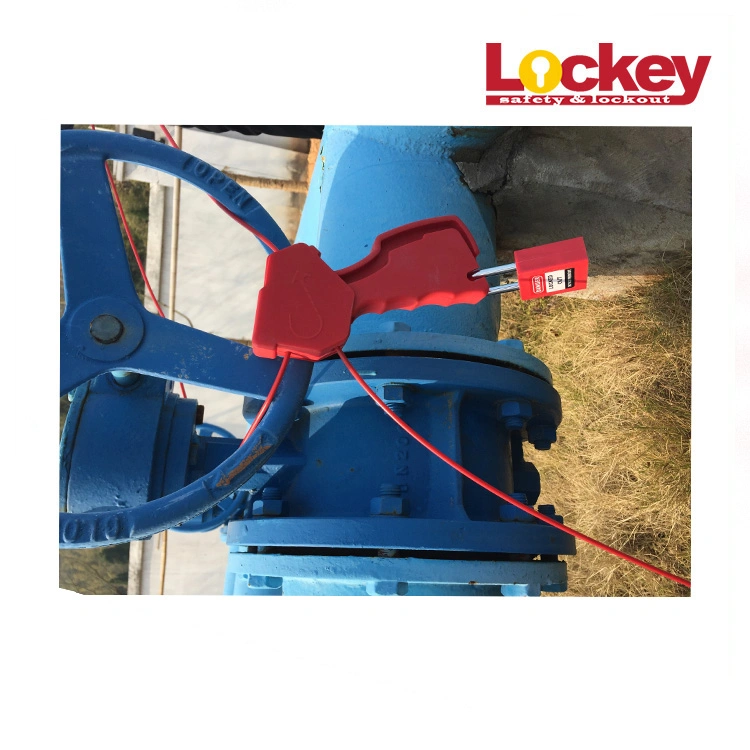 Universal Multipurpose Cheap Cable Lockout for Locking Valves