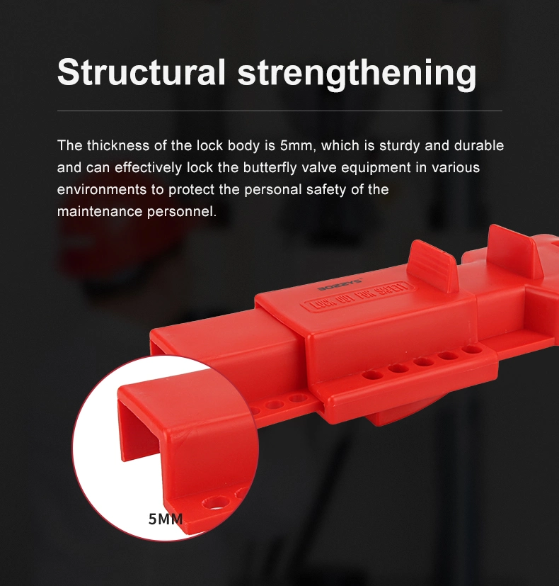 Bd-F21 PP Material Butterfly Valve Lockout for Valve Rod Diameter 8-45mm