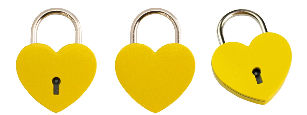 44mm Heart Mini Padlock with Key for Jewelry Box Storage Box