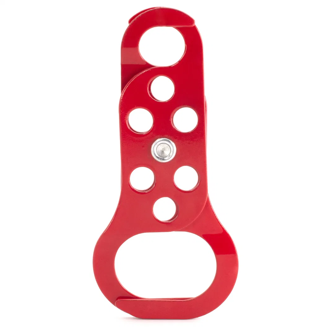 Hot Sale Six Holes Double Ends Steel Lockout Hasp for Industry