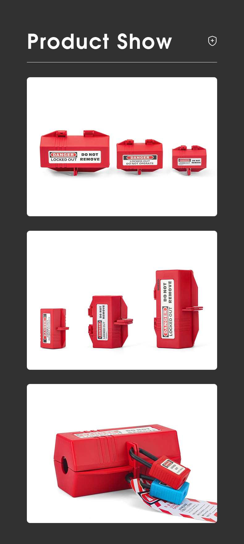 PP Material Wire Hole Plug Lockout Safety Lockout