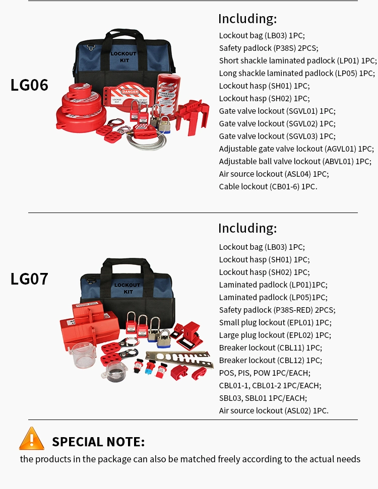 Industrial Safety Electrical Personal Lockout Kit