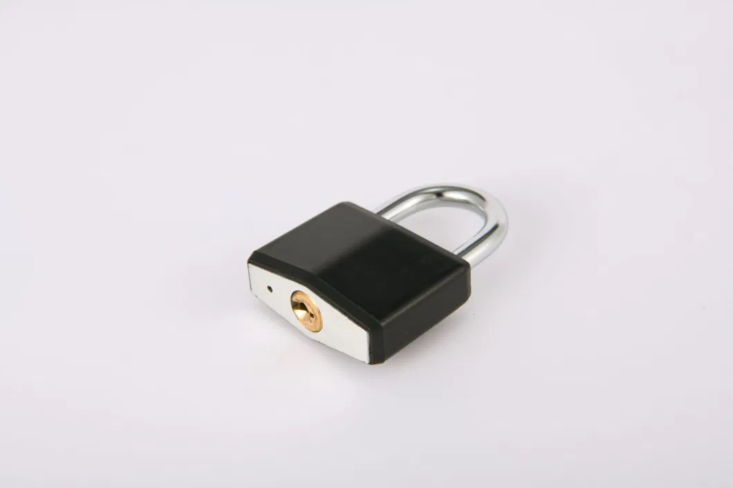 30mm Diamond Padlock Black Plastic Shell Aluminum High Security Padlock