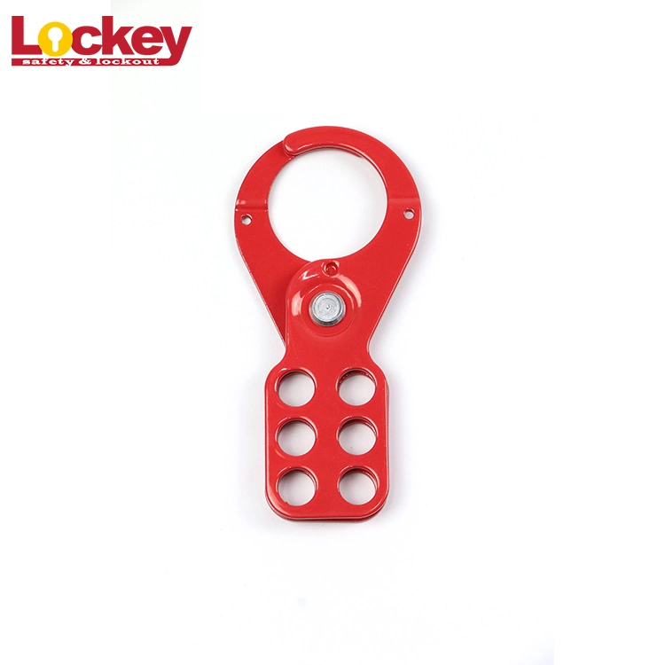 Loto Jaw Size 1&quot;-1.5&quot; Six Holes Economic Steel Lockout Hasp