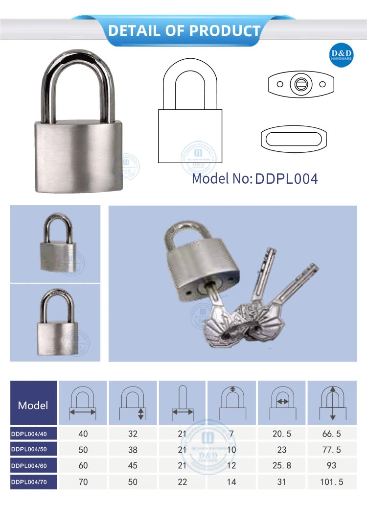 Safety Door Cabinet Lock Stainless Steel Travel Tiny Suitcase Padlock