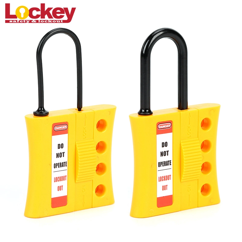 Economic Corrosion Resistance Nylon Insulation Plastic Lockout Hasp 6mm