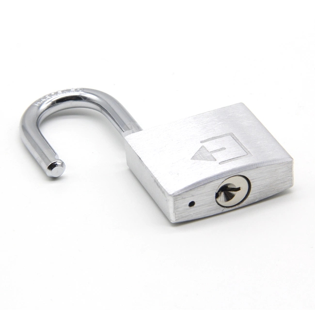 Whole Sale Aluminum Material Padlock Silvery Color Lockout Safety Padlock