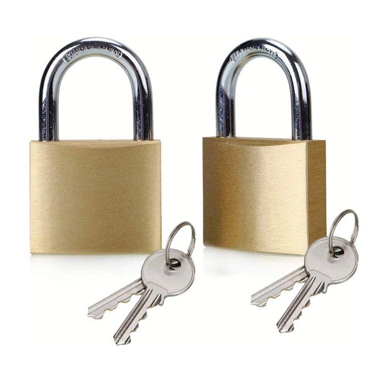 Solid Brass Keyed Alike Padlocks with Key 30mm Wide Lock Body