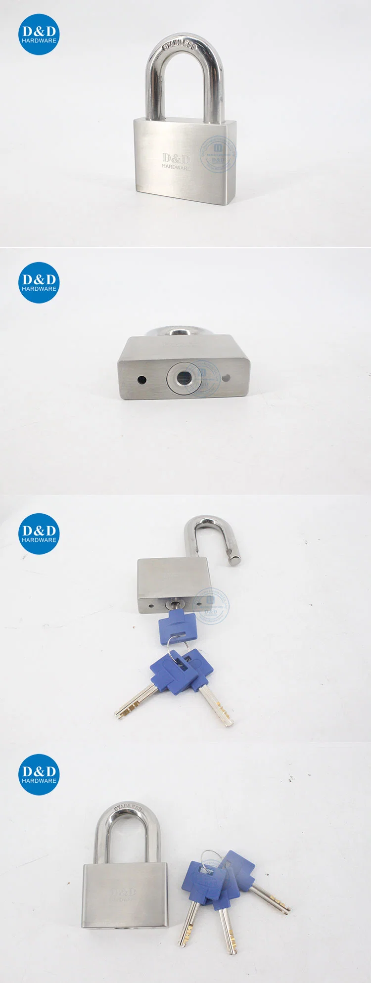 Household Furniture Hardware Stainless Steel High Safety Laminated Shackle Padlock