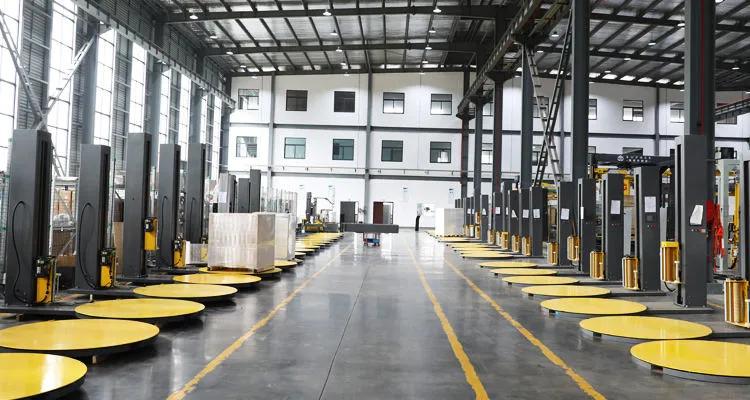 for Big Logistics Warehouse Pallet Stacking Safety High Effectively Rotary Arm Stretch Wrapper Solution