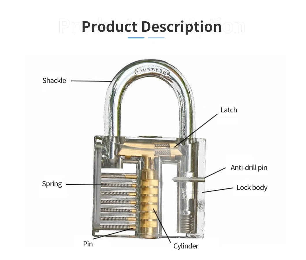 Long Beam Padlock Outdoor Padlock Waterproof Padlock Antirust Safety Padlock Key Padlock Wholesale 304 Stainless Steel S Slot Padlock