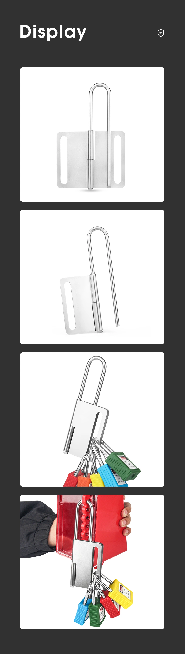 High Quality Silver Hardened Steel Safety Lockout Hasp That 69mm Shackle Height