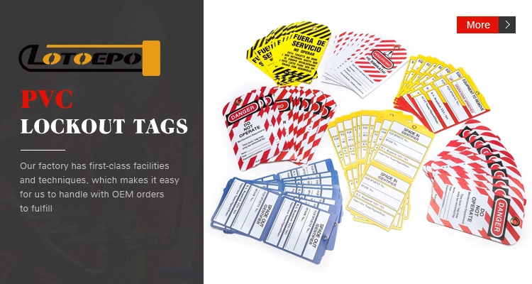 High Quality Industrial Warning Scaffold Danger Identification PVC Plastic Safety Tag Lockout