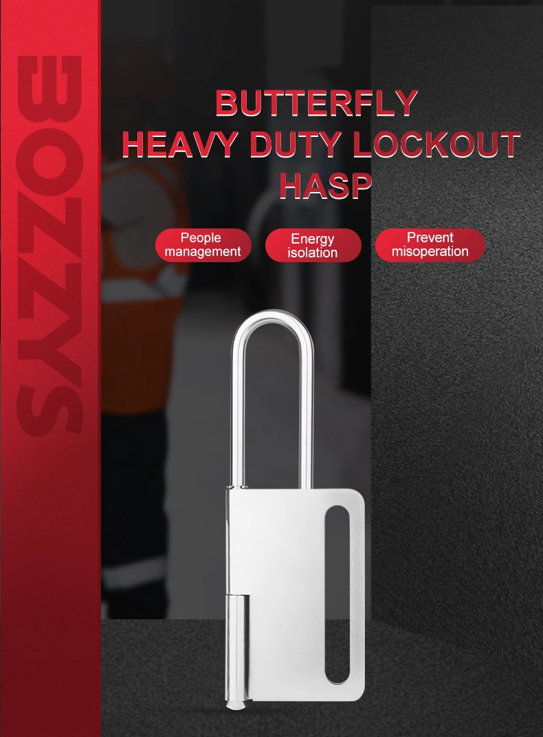 High Quality Silver Hardened Steel Safety Lockout Hasp That 69mm Shackle Height