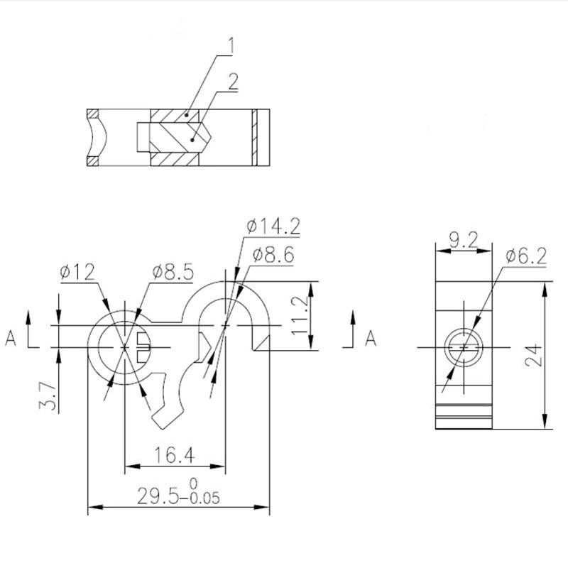 MCB Lockout Lock Dogs Aluminum Alloy High Tension MCB Toggle Lock Toggle Lock Safety Circuit Breaker Lockout