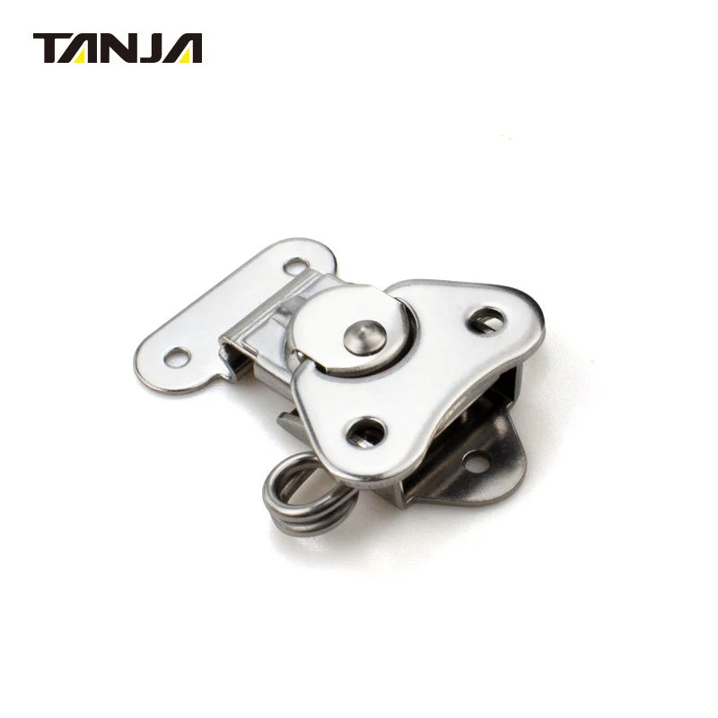 Tanja A82b Rotatable&Self-Lock Toggle Latch Butterfly Latch Hasp with Spring for Luggage Shipping Packing Box Lamp Cover