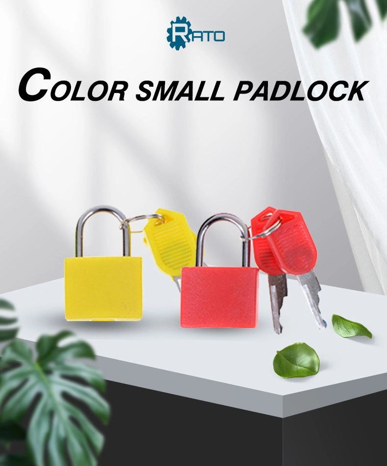 Cheap Colorful 22mm Copper 2 Keys Plastic Kids Small Cute Diary Decorative Padlock