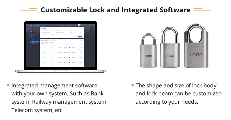 by Customizing The Access Permissions Industrial Electronic Lock and Key System Padlock