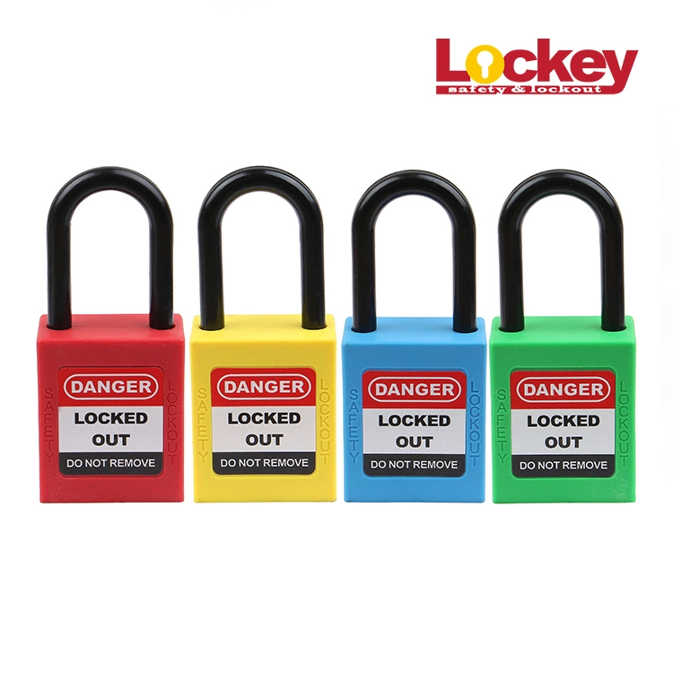 Keyed Differ Plastic Safety Padlock with 38mm Short Shackle