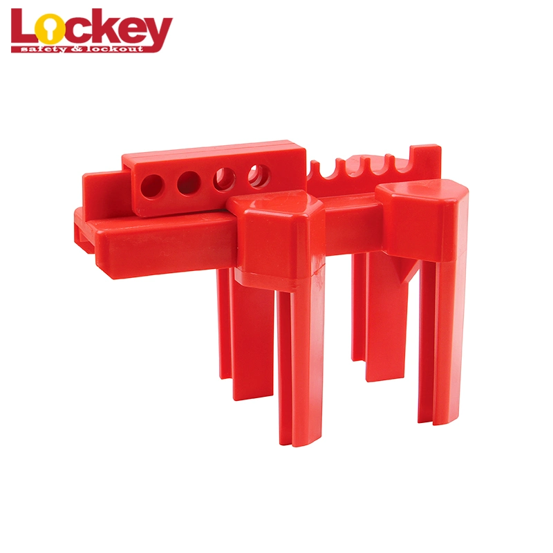 Lockey OEM Red ABS Adjustable Ball Valve Lockout for Pipes Abvl01