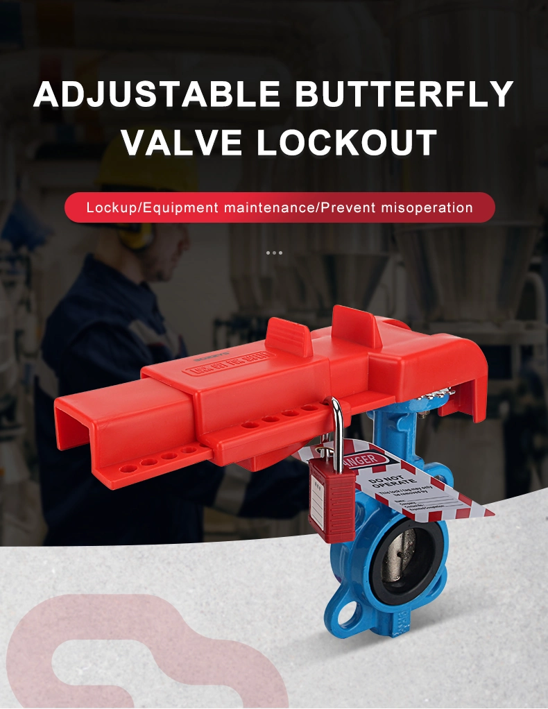 Bozzys Factory PP Safety Butterfly Valve Lockout