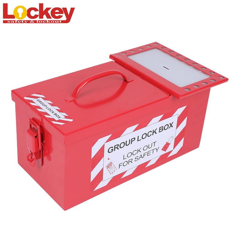 Factory OEM Portable Group Lockout Box Accept 17 Padlocks