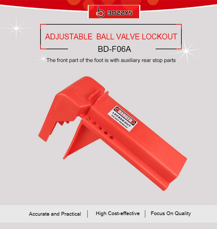 Bozzys PP Adjustable Standard Safety Ball Valve Lockout