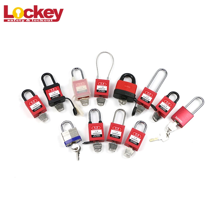 Lockey Loto 175mm Stainless Steel Cable Industrial Padlock with Master Key