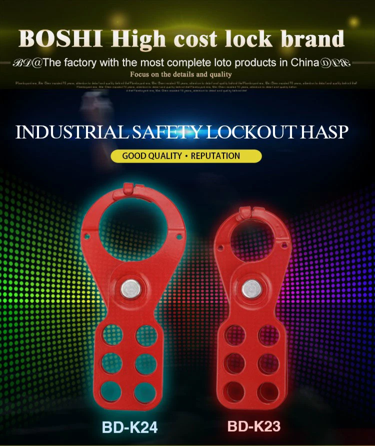 Rust-Proof Lockout Hasp with Hook for Multi Safety Lockout