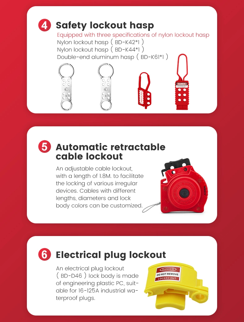 Bozzys Chinese Factory Manufacturer Electrical Lockout Tagout Kit