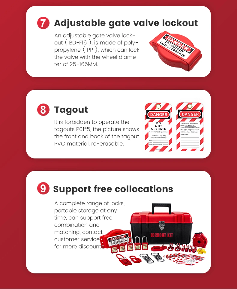 Bozzys Chinese Factory Manufacturer Electrical Lockout Tagout Kit