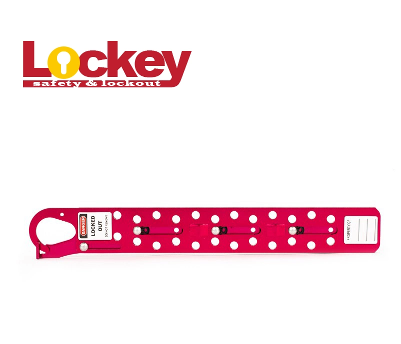 Lockey Industrial Safety Aluminum Lockout Hasp with 1&quot;Lock Shackle 24 Holes