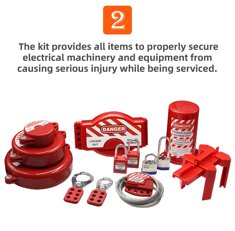 Safety Industrial Lockout Tagout Kit From Padlock Manufacturing