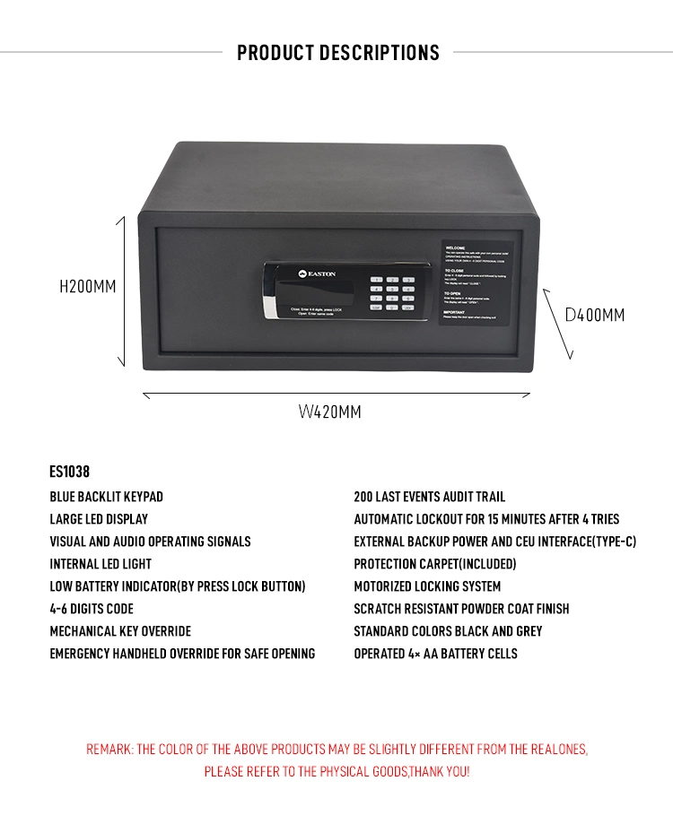 Cheap Automated Lockout Depsoit Safe Box for Hotel