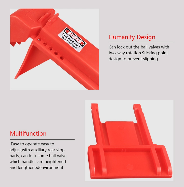 Bozzys PP Adjustable Standard Safety Ball Valve Lockout