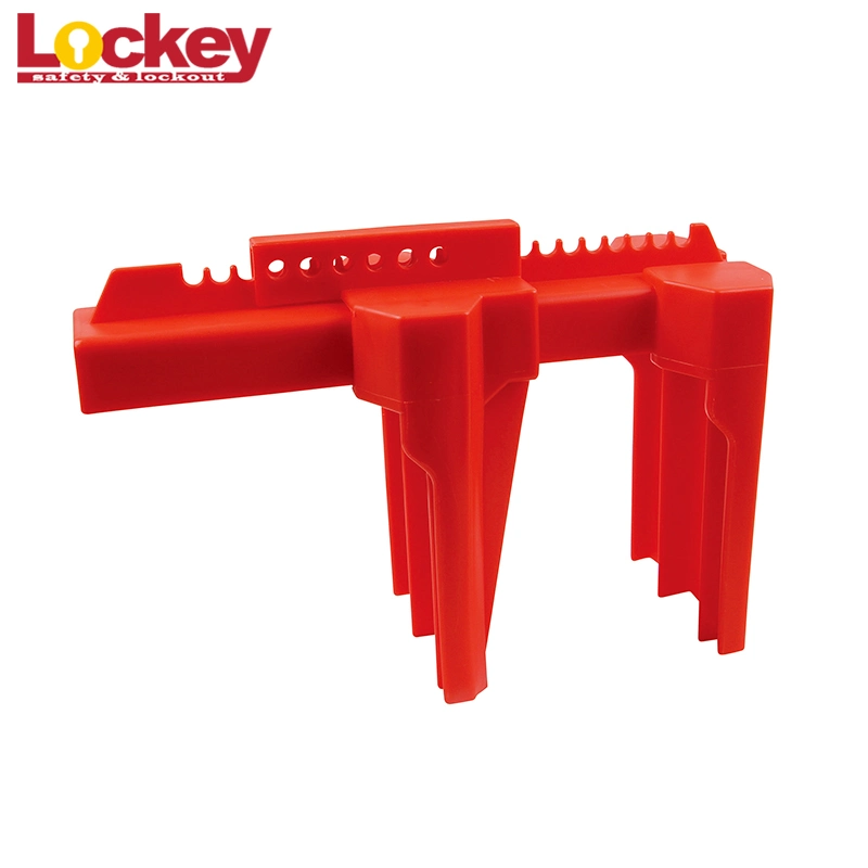 Lockey OEM Red ABS Adjustable Ball Valve Lockout for Pipes