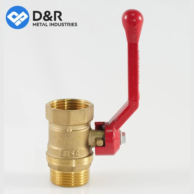 D&R Custom Any Size 1/2 - 2 Inch Male and Female Thread Gas Long Handle Brass Ball Valve