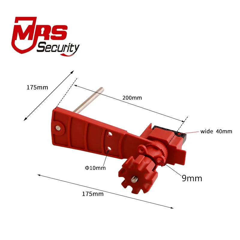 Universal Valve Lockout Safe Lock with Arm for Quarter-Turn Ball Valves