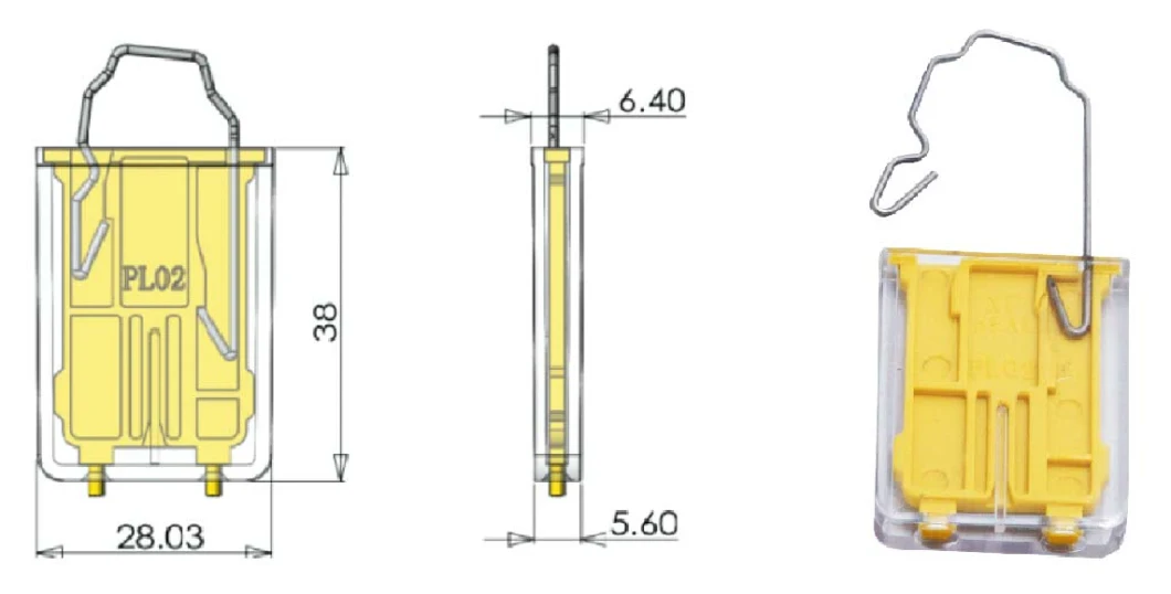 Self-Locking Fixed Type Postal Services Application Padlock Seals