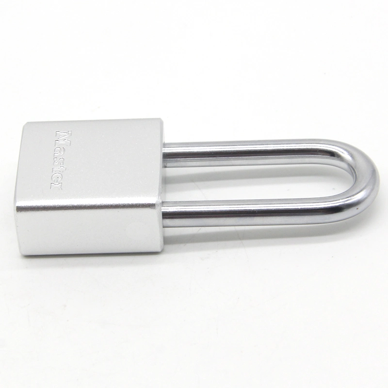 Rekeyable 30mm-75mm Long Shackle Removable Cylinder Keyed Alike Aluminum Body Brass Cylinder Padlock with Master Key