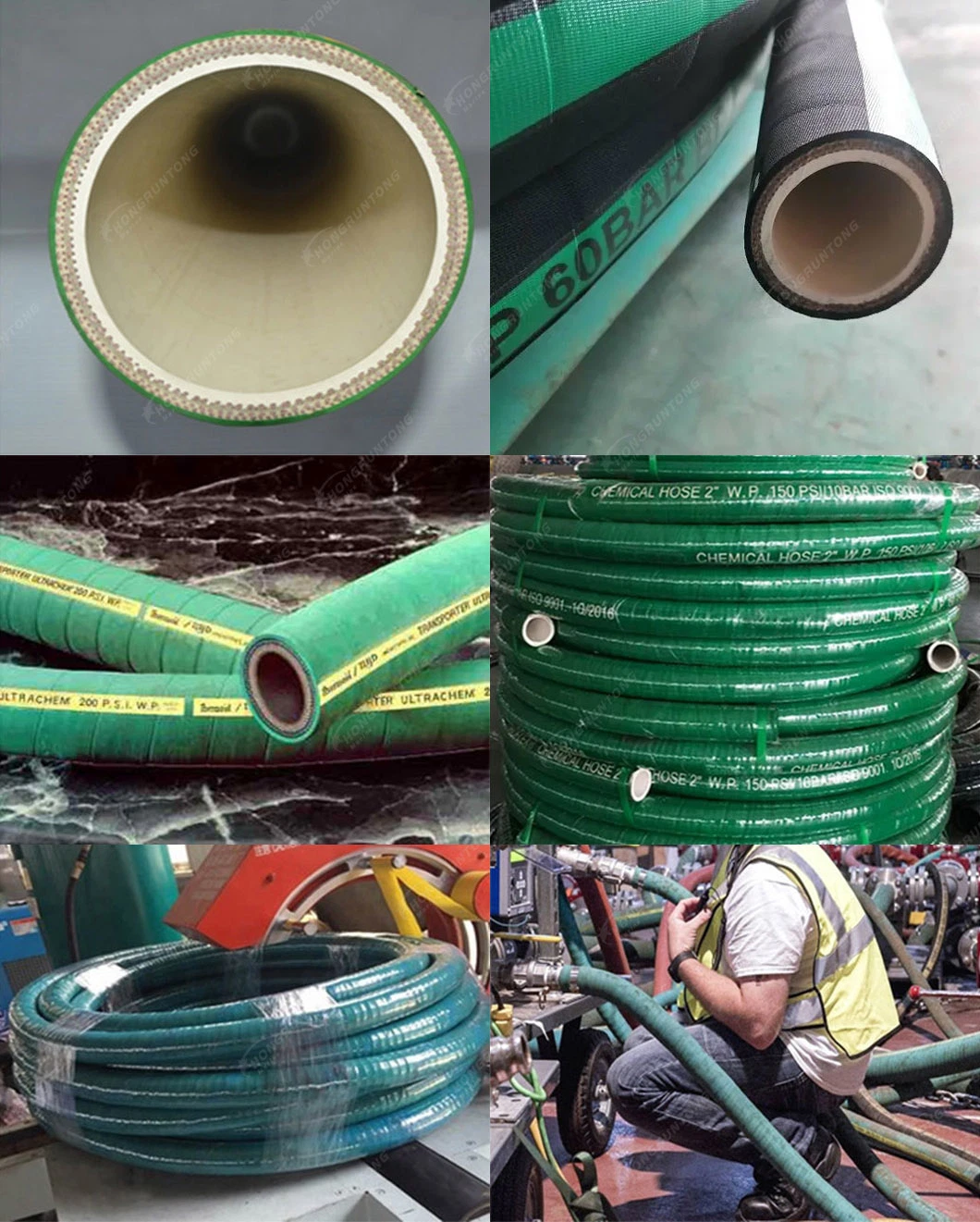 Marine Safety Chemical Resistant Rubber Spray Transfer/Unloading Hose Reel