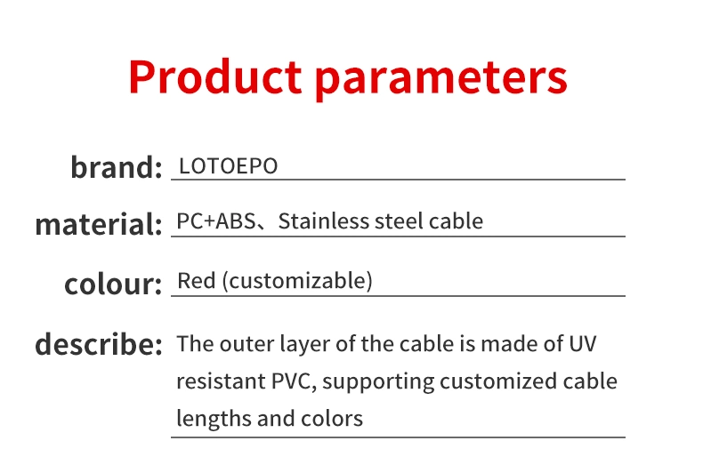 Safety Industrial Multi-Purpose Engineering Plastic Nylon PA Multipurpose Cable Lockout