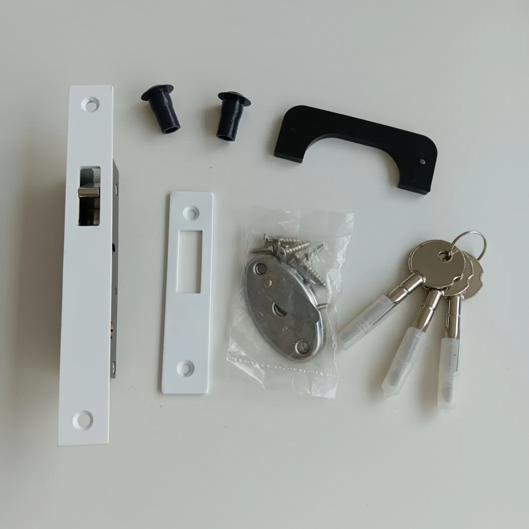 Handle Lock for Steel Plastic Doors with Zinc Alloy Lock Body