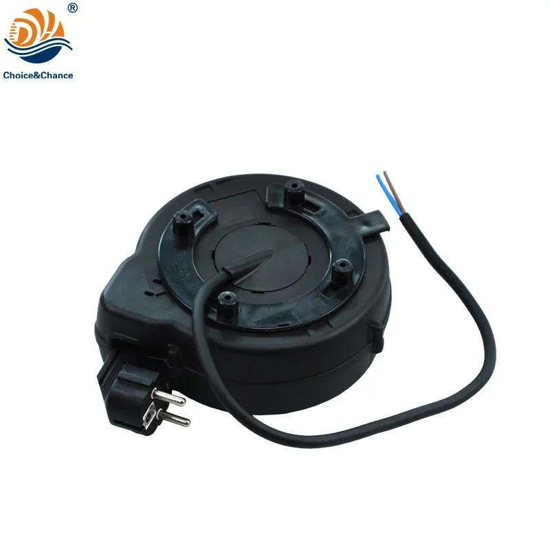 Self-Retracting Cable Reel for Mobile Projector Extension Power Cords