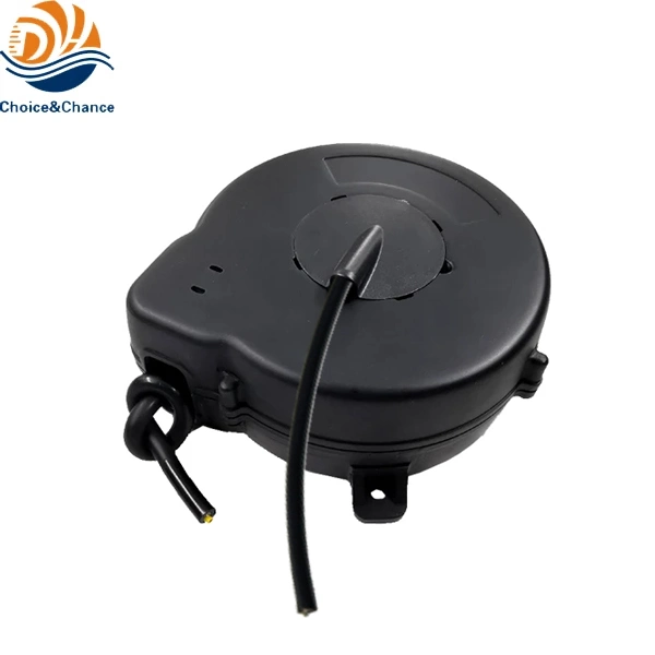 EU Standard Spring Driven Security Extension Small Retractable Cable Reel