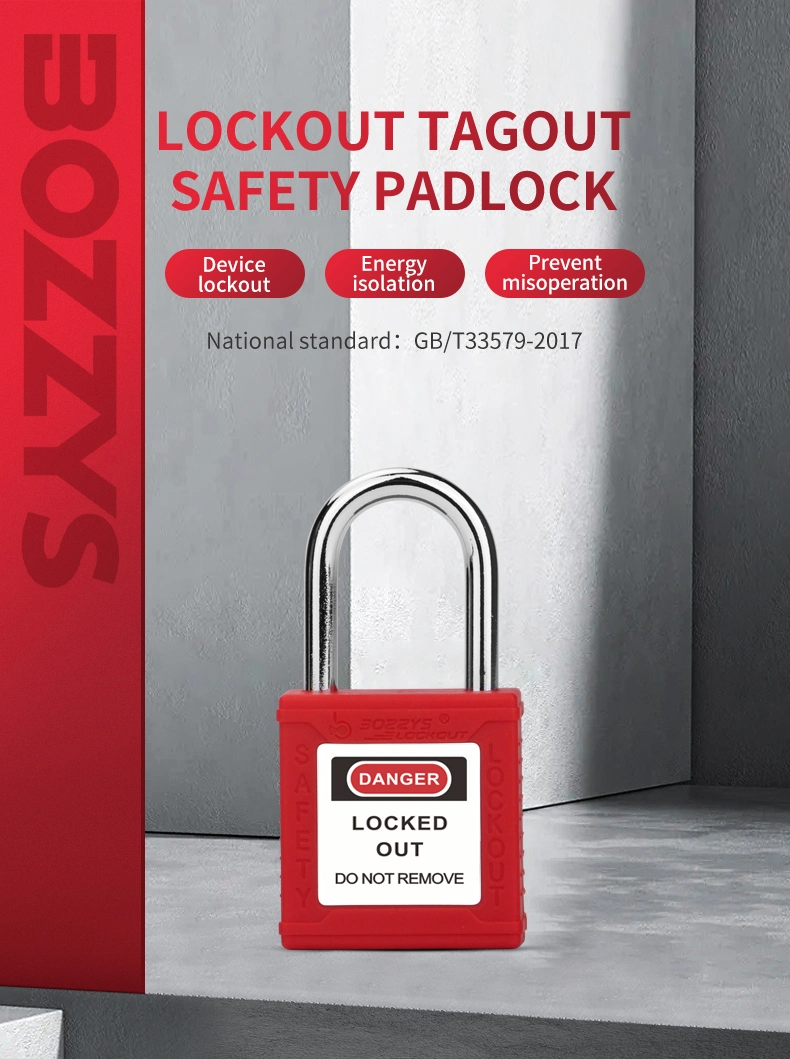 25mm Steel and Stainless Steel Shackle Safety Padlock