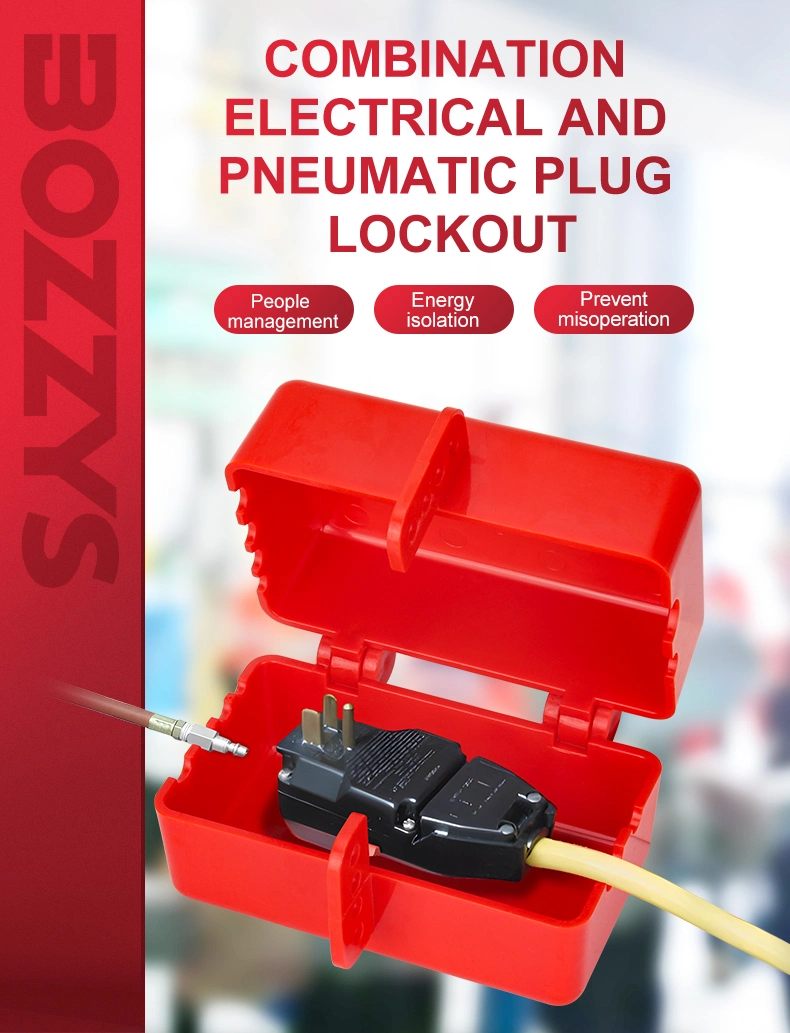 ABS Material Electrical Plug Lockout Pneumatic Plug Lockout