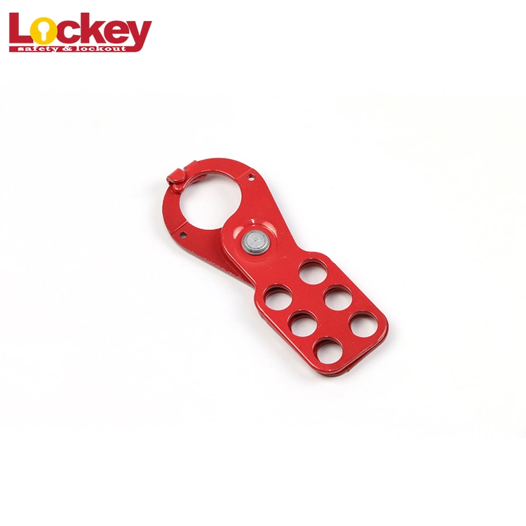 Loto Jaw Size 1&quot;-1.5&quot; Six Holes Economic Steel Lockout Hasp with Hook