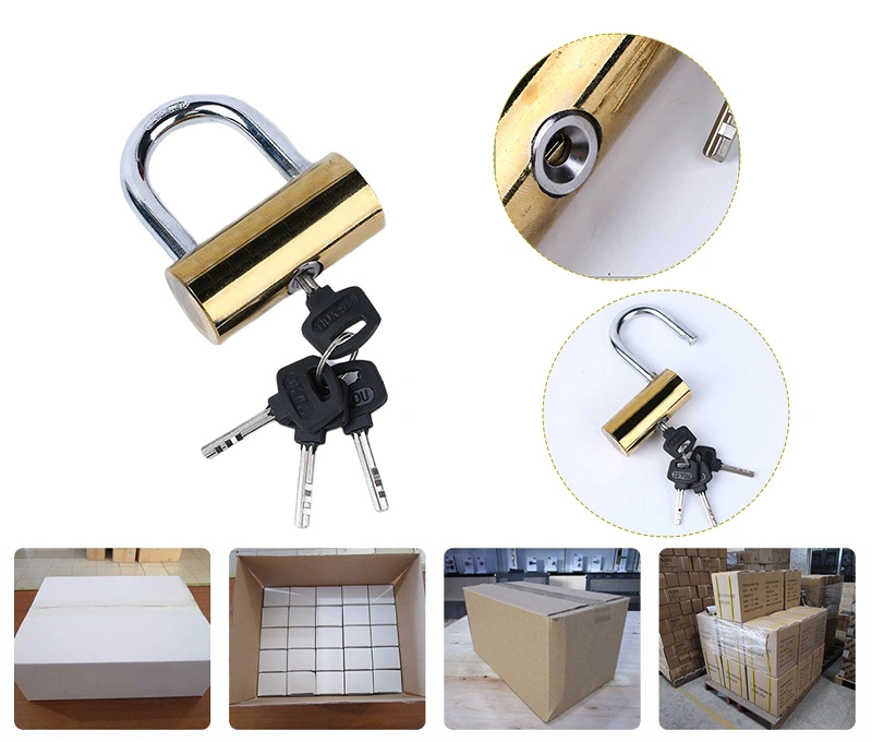 60mm Custom Lock Top Security Pad Lock High Safety Padlocks Keyed Alike Small Mini Cheap Copper Brass Padlock